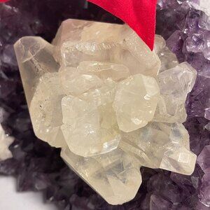 Amethyst with Calcite